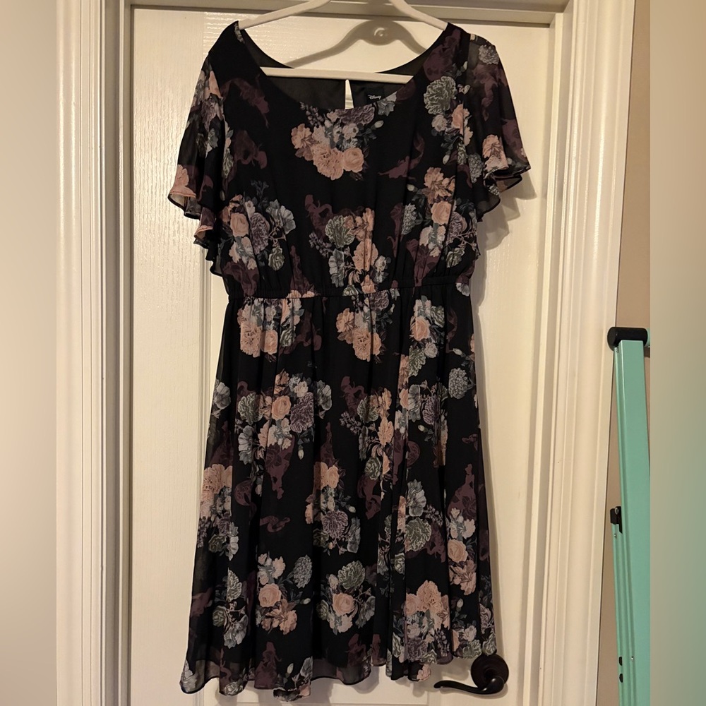Torrid X Disney Princess Floral & Chiffon Skater Dress